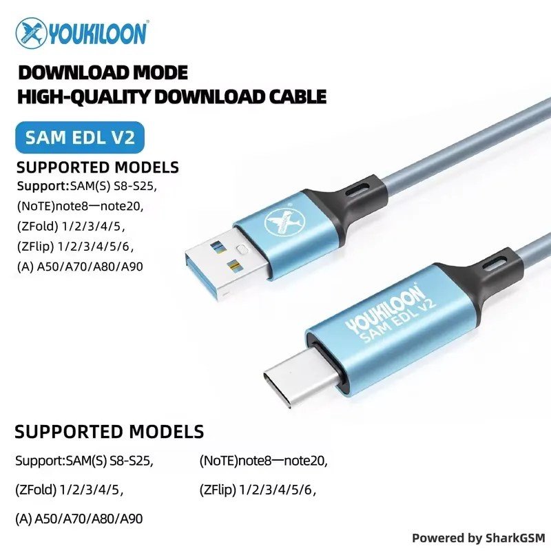 SAM EDL V2 Universal Download Mode & Charging Cable